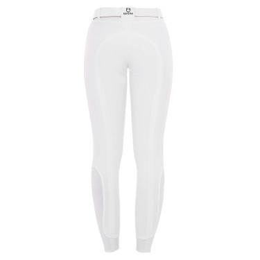Damenreithose mit Vollbesatz Aria aus technischem Gewebe Equestro Weiß Wei&amp;amp;amp;amp;amp;szlig;