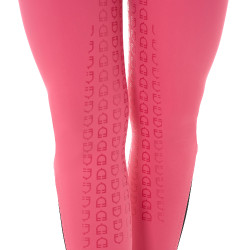 Damenreithose mit Vollbesatz Aria aus technischem Gewebe Equestro Geißblatt Rosa