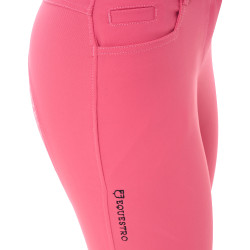 Damenreithose mit Vollbesatz Aria aus technischem Gewebe Equestro Geißblatt Rosa