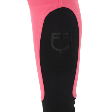 Damenreithose mit Vollbesatz Aria aus technischem Gewebe Equestro Geißblatt Rosa