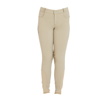 Kinderhose aus technischem Gewebe Equestro Weihrauch Beige