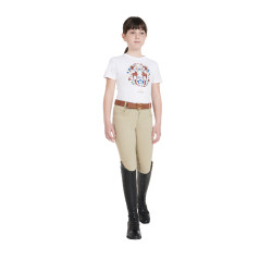 Kinderhose aus technischem Gewebe Equestro Weihrauch Beige