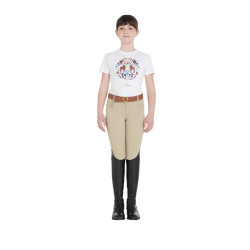 Kinderhose aus technischem Gewebe Equestro Weihrauch Beige