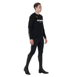 Herrenhose mit Kniebesatz Kollektion Scuderia Equestro Schwarz