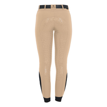 Damen-Reithose mit Vollbesatz Aria Equestro Weihrauch Beige