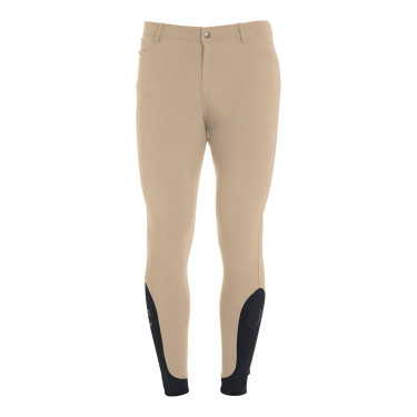 Eng anliegende Herrenreithose mit Grip und Caspar Equestro Logo