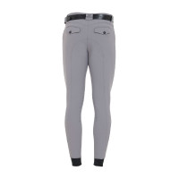 Eng anliegende Herrenreithose mit Grip und Caspar Equestro Logo Schwarz Eng anliegende Herrenreithose mit Grip und Caspar Equestro Logo Schwarz
