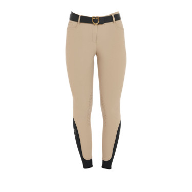 Eng anliegende Damenreithose mit Grip und Zenda Equestro Logo