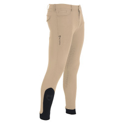 Eng anliegende Herrenreithose mit Vollbesatz Aria Equestro Weihrauch Beige