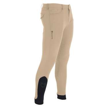 Eng anliegende Herrenreithose mit Vollbesatz Aria Equestro Weihrauch Beige