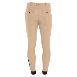 Eng anliegende Herrenreithose mit Vollbesatz Aria Equestro Weihrauch Beige