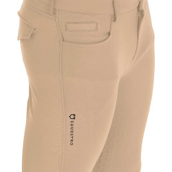 Eng anliegende Herrenreithose mit Vollbesatz Aria Equestro Weihrauch Beige