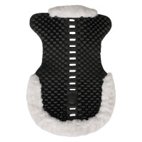 Acavallo Piuma Gel Lammfell Sattelpad Eco-Wolle Weiß Schwarz Acavallo Piuma Gel Lammfell Sattelpad Eco-Wolle Weiß Schwarz
