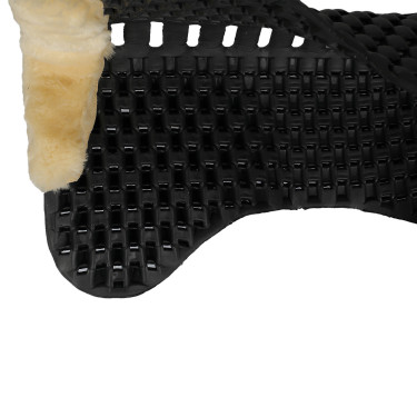 Acavallo Piuma Gel Lammfell Sattelpad Naturbelassene Öko-Wolle Schwarz Acavallo Piuma Gel Lammfell Sattelpad Naturbelassene Öko-Wolle Schwarz