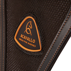 Martingal mit Lederbrustblatt und Acavallo-Netzeinsatz Dunkelbraun