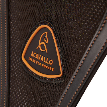 Martingal mit Lederbrustblatt und Acavallo-Netzeinsatz Dunkelbraun