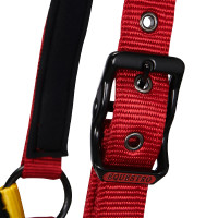 Nylonhalfter Flaggy Equestro Schwarz / Rot / Gelb Nylonhalfter Flaggy Equestro Schwarz / Rot / Gelb