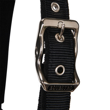 Nylonhalfter White Trim Equestro Schwarz / schwarz