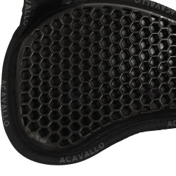 Hexagonales Gel-Stoßdämpfer Schaf Acavallo Schwarz / schwarz