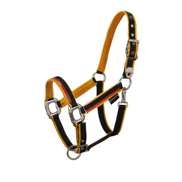 Nylonhalfter mit Führstrick Red Trim Equestro