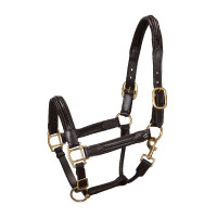 Oberer Lederhalfter Equestro Dunkelbraun