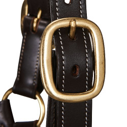 Oberer Lederhalfter Equestro Dunkelbraun