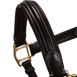 Oberer Lederhalfter Equestro Dunkelbraun