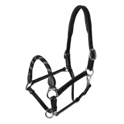 Lederhalfter mit ergonomischem Schutz und Nasenriemen aus Seil Acavallo