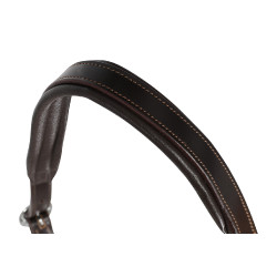 Lederhalfter mit ergonomischem Schutz und Nasenriemen aus Seil Acavallo Dunkelbraun Lederhalfter mit ergonomischem Schutz und Nasenriemen aus Seil Acavallo Dunkelbraun