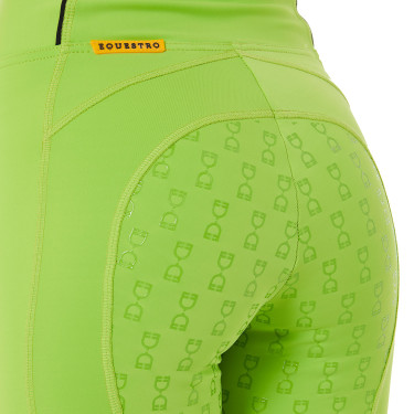 Mädchen-Leggings mit Grip und Equestro-Logo Mädchen-Leggings mit Grip und Equestro-Logo