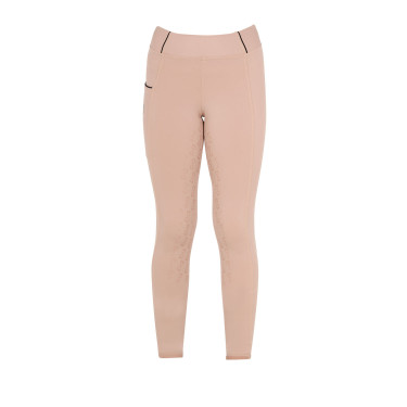 Mädchen-Leggings mit Grip und Equestro-Logo Mädchen-Leggings mit Grip und Equestro-Logo