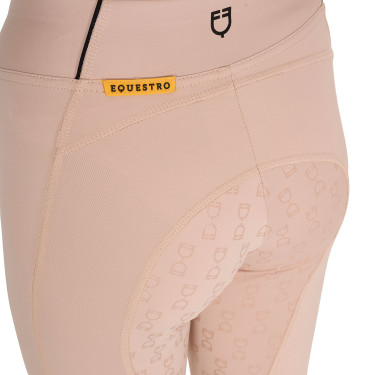 Mädchen-Leggings mit Grip und Equestro-Logo Mädchen-Leggings mit Grip und Equestro-Logo
