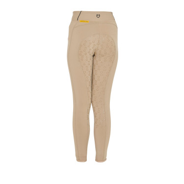 Mädchen-Leggings mit Grip und Equestro-Logo Mädchen-Leggings mit Grip und Equestro-Logo