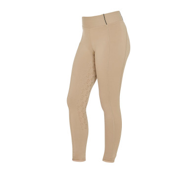 Mädchen-Leggings mit Grip und Equestro-Logo Mädchen-Leggings mit Grip und Equestro-Logo