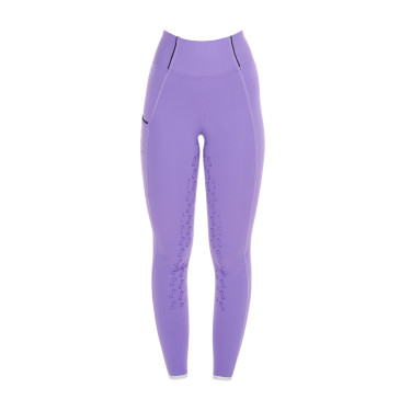 Mädchen-Leggings mit Grip und Equestro-Logo Mädchen-Leggings mit Grip und Equestro-Logo