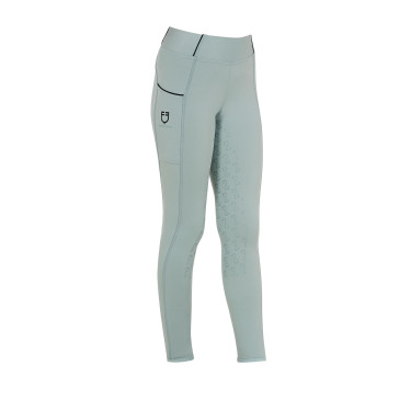 Mädchen-Leggings mit Grip und Equestro-Logo Mädchen-Leggings mit Grip und Equestro-Logo