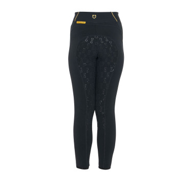 Mädchen-Leggings mit Grip und Equestro-Logo Mädchen-Leggings mit Grip und Equestro-Logo