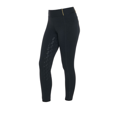 Mädchen-Leggings mit Grip und Equestro-Logo Mädchen-Leggings mit Grip und Equestro-Logo