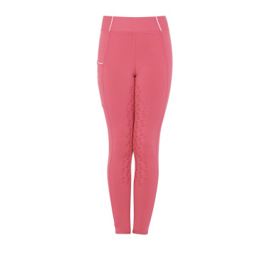 Mädchen-Leggings mit Grip und Equestro-Logo Mädchen-Leggings mit Grip und Equestro-Logo