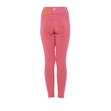 Mädchen-Leggings mit Grip und Equestro-Logo Mädchen-Leggings mit Grip und Equestro-Logo