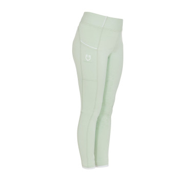 Mädchen-Leggings mit Grip und Equestro-Logo Mädchen-Leggings mit Grip und Equestro-Logo