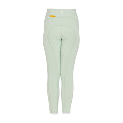 Mädchen-Leggings mit Grip und Equestro-Logo Hellgrün Gr&amp;amp;amp;amp;amp;amp;amp;amp;uuml;n