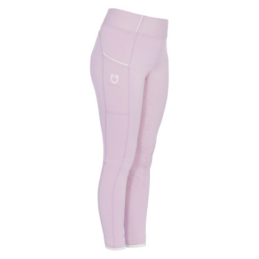 Mädchen-Leggings mit Grip und Equestro-Logo Mädchen-Leggings mit Grip und Equestro-Logo