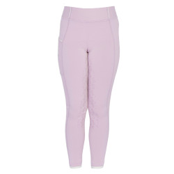 Mädchen-Leggings mit Grip und Equestro-Logo Flieder Blau