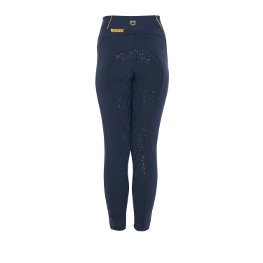 Mädchen-Leggings mit Grip und Equestro-Logo Mädchen-Leggings mit Grip und Equestro-Logo