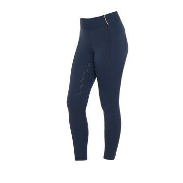 Mädchen-Leggings mit Grip und Equestro-Logo Mädchen-Leggings mit Grip und Equestro-Logo