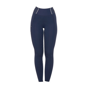 Damen Reitleggings mit Strass Equestro Marineblazer Marineblau