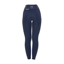 Damen Reitleggings mit Strass Equestro Marineblazer Marineblau