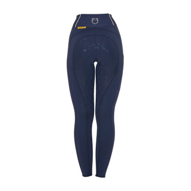 Damen Reitleggings mit Strass Equestro Marineblazer Marineblau