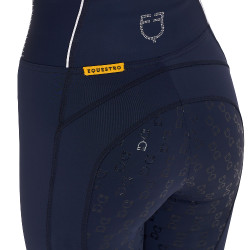 Damen Reitleggings mit Strass Equestro Marineblazer Marineblau